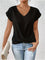 Maia | Twist Front V-Neck Top - Velvet Haven