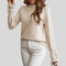 Evelyn | Round Neck Knitted Sweater - Velvet Haven