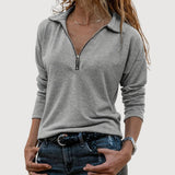 Maureen | Zip Collar Top