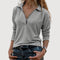 Maureen | Zip Collar Top - Velvet Haven