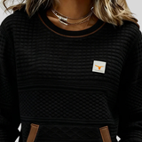 Talinae | Crew Neck Colorblock Sweatshirt