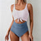 Suze | Sculpting Two-Tone High-Waisted Swimsuit - Velvet Haven