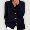 Bella | Heart Button Cardigan - Velvet Haven