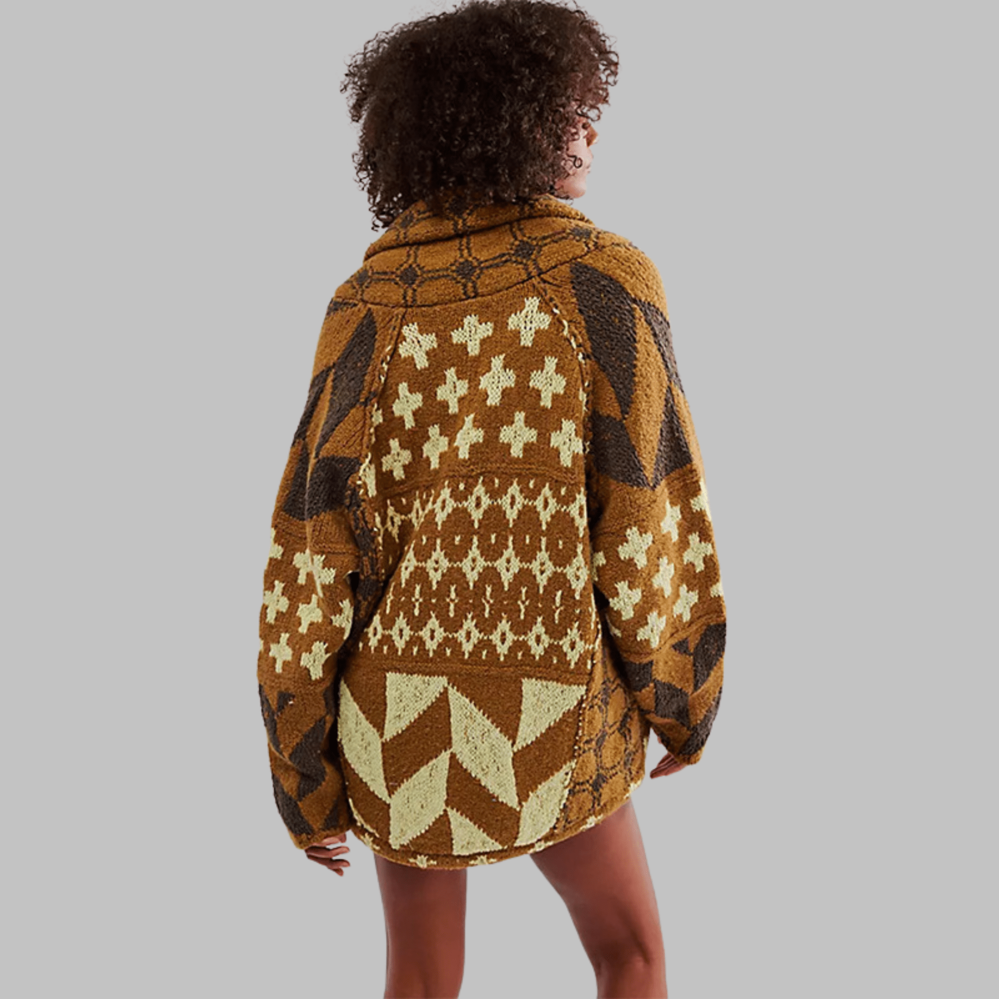 Portia | Vintage Oversized Cardigan - Velvet Haven