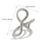 Chic Asymmetrical Wave Ring