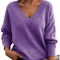 Lillian | Lightweight V-Neck Jumper - Velvet Haven