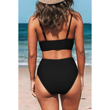 Jodi | High-Waisted V-Neck Bikini Set