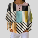Karin | Colorful Check Pattern Sweatshirt