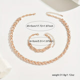 Elegant Glass Rhinestone Fish Tail Set