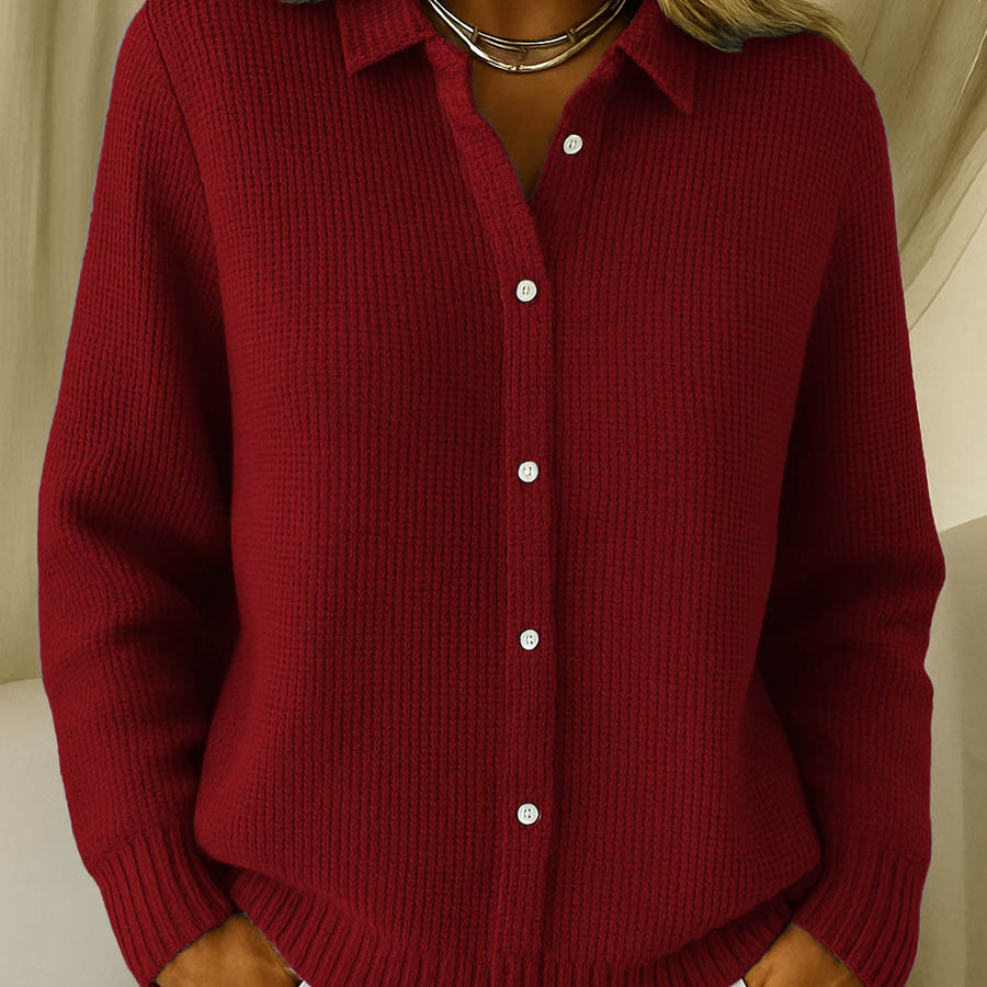 Scarlett | Classic Knitted Cardigan - Velvet Haven