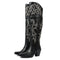 Amelia | Timeless Over-the-Knee Western Boots - Velvet Haven