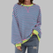 Luka | Casual Striped Sweatshirt - Velvet Haven