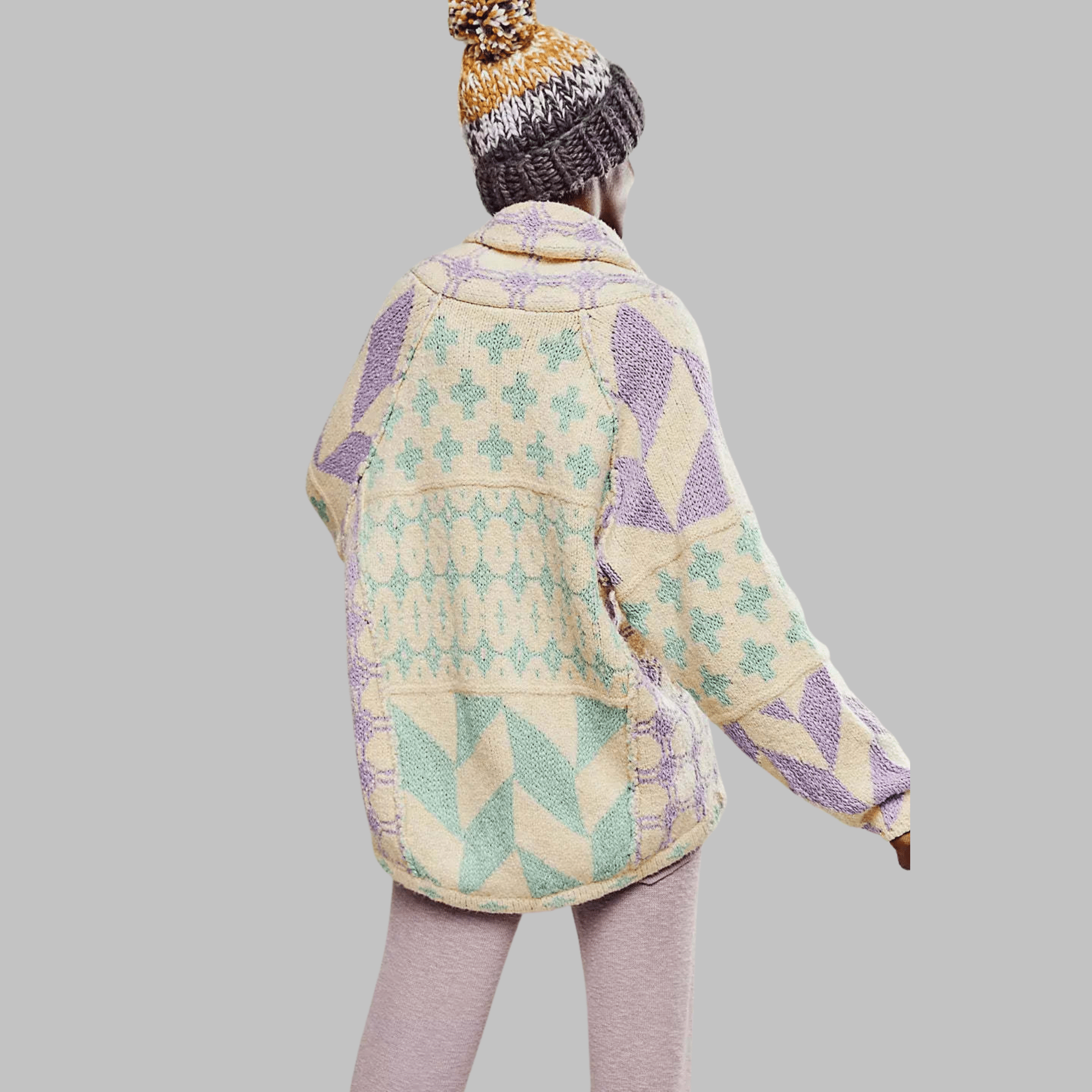 Portia | Vintage Oversized Cardigan - Velvet Haven