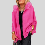 Arabelle | Casual Hooded Coat with Fur Collar
