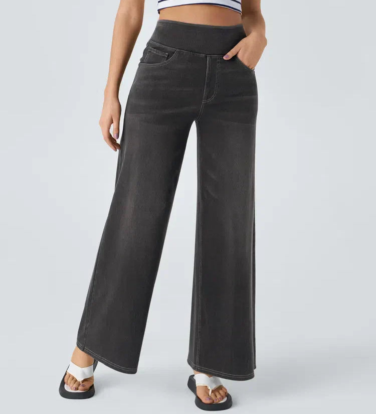 Eva | Comfortable & Stretch High-Waist Trousers