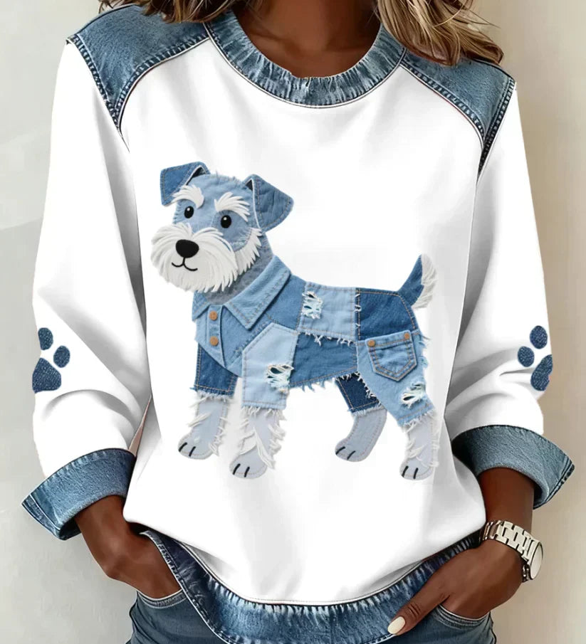 Lola | Dog Patchwork Sweatshirt