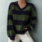 Morta | Comfy V-Neck Jumper - Velvet Haven