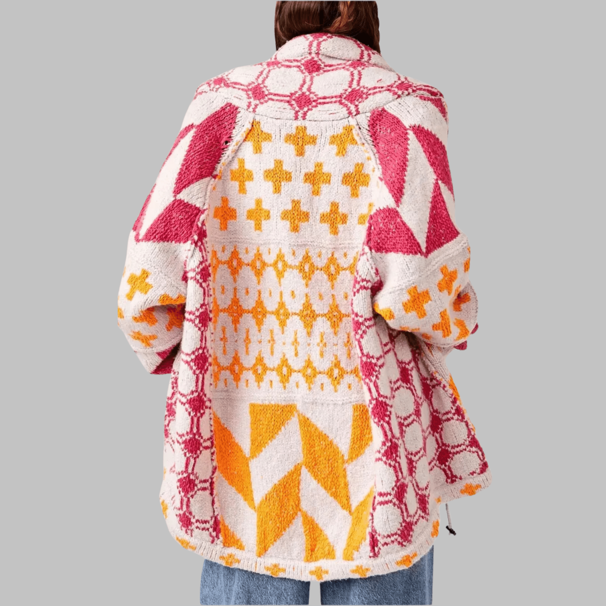 Portia | Vintage Oversized Cardigan - Velvet Haven