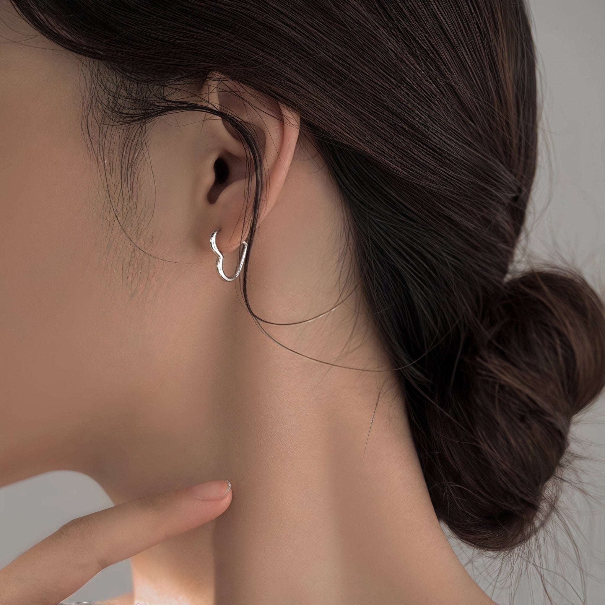 Golden Heart Stainless Steel Earrings - Velvet Haven