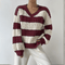 Morta | Comfy V-Neck Jumper - Velvet Haven