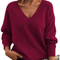 Lillian | Lightweight V-Neck Jumper - Velvet Haven