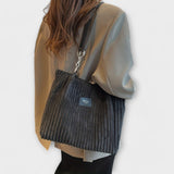 Florence | Soft Cord Shoulder Bag