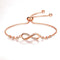 Chic Rose Gold Infinity Adjustable Bracelet - Velvet Haven