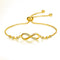 Chic Rose Gold Infinity Adjustable Bracelet - Velvet Haven
