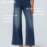 Eva | Comfortable & Stretch High-Waist Trousers