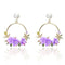 Elegant Gold Flower and Pearl Earrings - Velvet Haven