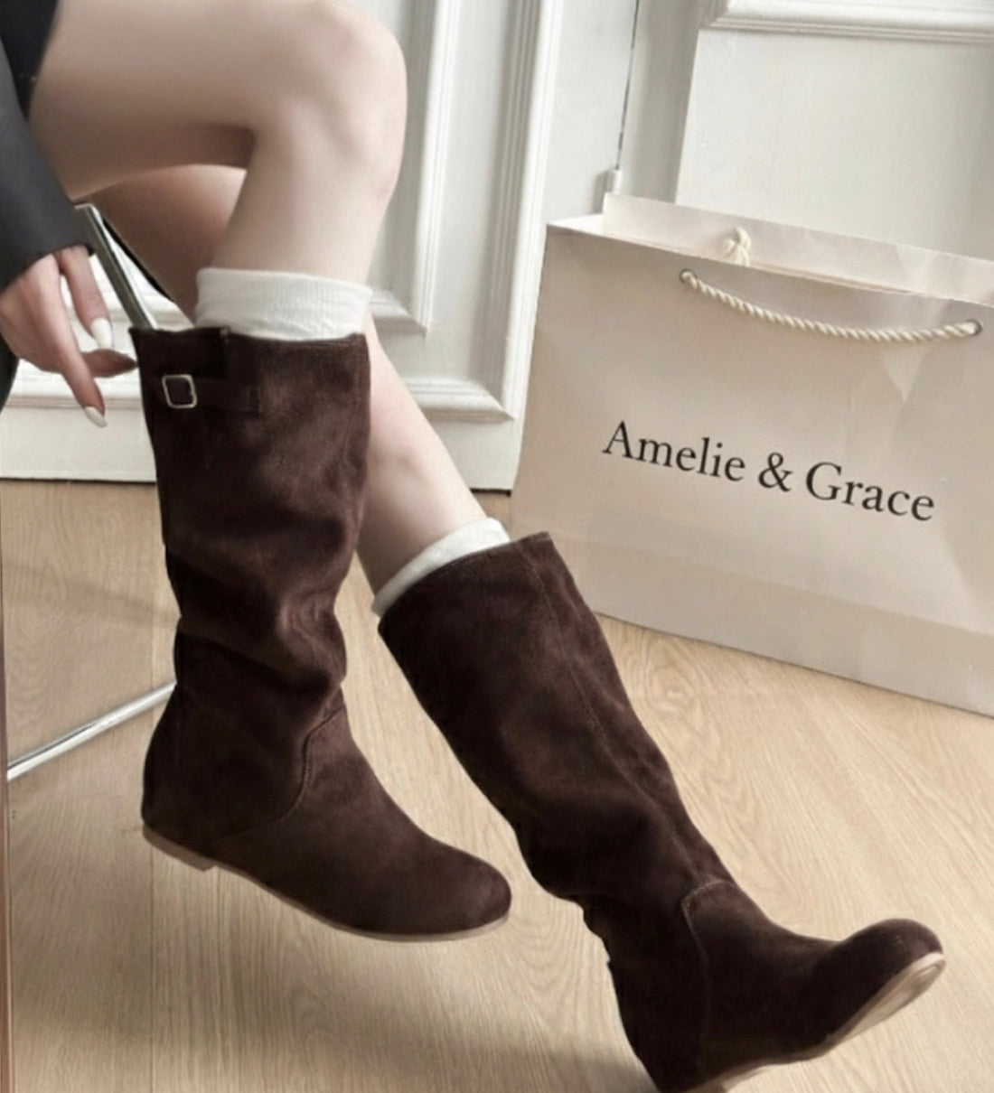 Isabella | Stylish Knee-High Suede Boots