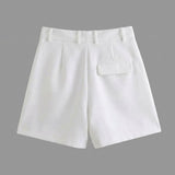 High-Waisted Tailored Shorts for Women