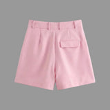 High-Waisted Tailored Shorts for Women