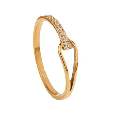 Geometric Elegant Gold Ring - Velvet Haven