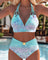 Hester | Ring-Detail Ombré Halterneck Bikini Set - Velvet Haven