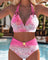 Hester | Ring-Detail Ombré Halterneck Bikini Set - Velvet Haven