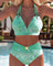 Hester | Ring-Detail Ombré Halterneck Bikini Set - Velvet Haven