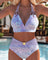 Hester | Ring-Detail Ombré Halterneck Bikini Set - Velvet Haven