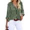 Havisa | Striped Casual Blouse - Velvet Haven