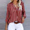 Havisa | Striped Casual Blouse - Velvet Haven
