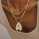 Elegant Gold Letter Initial Necklace