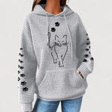 Nelly | Cat Print Hoodie