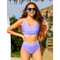 Novah | Sculpting High-Waisted Bikini Set - Velvet Haven
