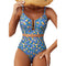Saar | Sculpting Printed High-Waisted Bikini Set - Velvet Haven