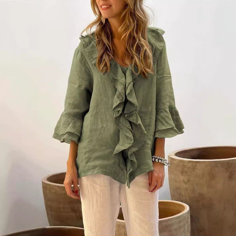 Elowis | Stylish Ruffled Blouse