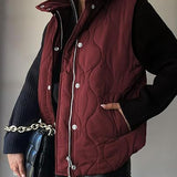 Darcy | Chic Lightweight Button-Up Puffer Vest