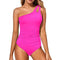 Demi | Flattering One-Shoulder Swimsuit - Velvet Haven