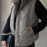 Darcy | Chic Lightweight Button-Up Puffer Vest