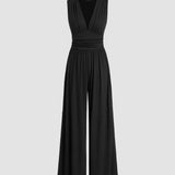 Lucy | Chic Sleeveless Wide-Leg Jumpsuit