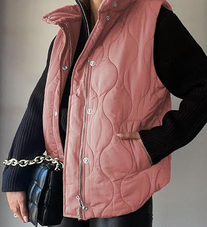 Darcy | Chic Lightweight Button-Up Puffer Vest
